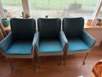 Bert Plantagie Stoelen  gebruikt !!, Gebruikt, Drie, Blauw, Ophalen of Verzenden
