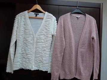 Vest en jasje maat S - gebroken wit/roze € 6,50 per stuk beschikbaar voor biedingen