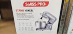 Swiss Pro+ Keukenmixer 1500W, 4 liter of meer, Nieuw, 3 snelheden of meer, Ophalen of Verzenden