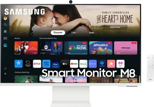 Samsung Smart Monitor M8 Wit, Computers en Software, Monitoren, Nieuw, 60 Hz of minder, LED, Ultra HD (4K), 3 tot 5 ms, Ophalen of Verzenden