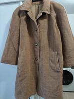 Lamswollen mantel xl camel kleur dames jas wol warme coat, Ophalen of Verzenden, Zo goed als nieuw, Maat 46/48 (XL) of groter