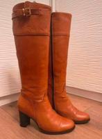 Leren knie laarzen 36, Kleding | Dames, Schoenen, Hoge laarzen, Overige kleuren, Ophalen of Verzenden, Zo goed als nieuw