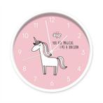 Kinderklok Eenhoorn Magical Dutch Sprinkles, Info@dutchsprinkles.nl, Ophalen of Verzenden, Dutch Sprinkles, Klok