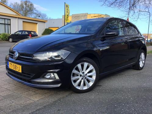 Volkswagen Polo 1.0 TSI Highline 95pk 7-DSG 2018 Zwart, Auto's, Volkswagen, Particulier, Polo, ABS, Adaptieve lichten, Adaptive Cruise Control