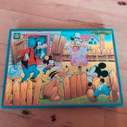 4x kinderpuzzels: Goofy, Mickey & Minnie mouse, sneeuwwitje, Kinderen en Baby's, Speelgoed | Kinderpuzzels, Gebruikt, Ophalen of Verzenden