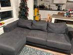 Mooie donkergrijze hoekbank van Woonenzo, Ophalen, Gebruikt, Hoekbank, 200 tot 250 cm