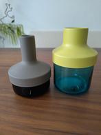 Vintage Vazen Set - Glas en Kunststof, Ophalen of Verzenden