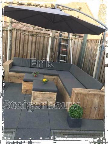 Steigerhouten Loungeset Tuinset Hoekbank Loungebank Tuinbank beschikbaar voor biedingen