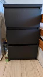 Ladekastje zwart, Ophalen, Minder dan 50 cm, Gebruikt, 3 of 4 laden
