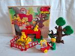 Vintage Duplo 2664 Tijgerverblijf  Zoo dierentuin met Doos !, Ophalen of Verzenden, Zo goed als nieuw, Complete set, Duplo