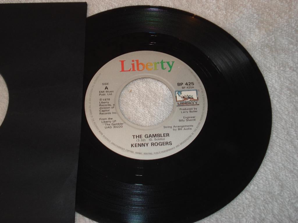 Kenny Rogers   The Gambler   UK     Orgineel, Ophalen of Verzenden, Zo goed als nieuw, Country en Western, Single