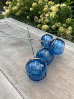 Leonardo Tuinwaxinehouders Blauw - 4 stuks, Ophalen, Gebruikt, Blauw, Glas