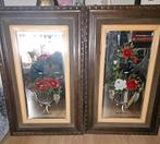 Victoriaanse geëtste spiegels, Antiek en Kunst, Ophalen, Rechthoekig, Minder dan 100 cm
