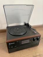 Auna Retro Platenspeler – Bluetooth, USB, CD – Stereo Home, Ophalen of Verzenden, Nieuw in verpakking, Poprock