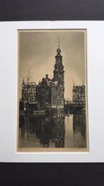 Ets munttoren Amsterdam, Antiek en Kunst, Ophalen of Verzenden