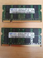 Te koop: 2x geheugen 1GB DDR2 (SODIMM), Computers en Software, RAM geheugen, Ophalen of Verzenden, DDR2, Desktop, Gebruikt
