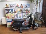 Vespa scooter en vespa doek vintage zie de fotos kleur zwar, Antiek en Kunst, Ophalen