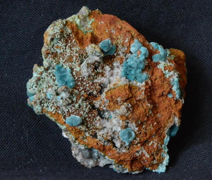 Blauwe Aurichalciet, Verzamelen, Mineralen en Fossielen, Mineraal, Ophalen of Verzenden
