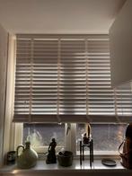 Houten jaloezie, Huis en Inrichting, Stoffering | Gordijnen en Lamellen, Ophalen, 100 tot 150 cm, Wit, Zo goed als nieuw