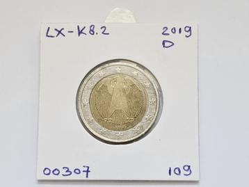 2-euromunt Duitsland (D) F 2019 Koers LX-K8.2 beschikbaar voor biedingen