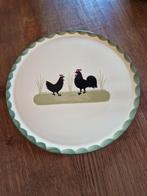 Taartschaal / plateau kip en haan servies, Ophalen of Verzenden, Overige stijlen, Aardewerk, Schaal of Schalen