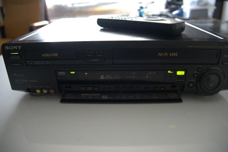 Sony SLV-T2000 Hi8 Video8 en VHS combi videorecorder, Audio, Tv en Foto, Videospelers, Gebruikt, Overige typen, Ophalen of Verzenden
