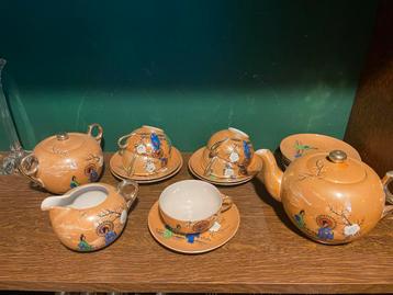 Antiek Chinees Thee Servies - Dun Porselein beschikbaar voor biedingen