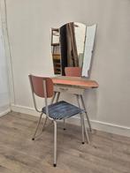 Kaptafel met stoel - Jaren '50, Vintage, Ophalen, 100 tot 150 cm, 50 tot 100 cm, Zo goed als nieuw