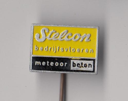 Meteoor Bedrijfsvloeren Beton Stelcon speldje, Verzamelen, Speldjes, Pins en Buttons, Gebruikt, Speldje of Pin, Overige onderwerpen