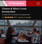 Cheese & Wine Cruise in Amsterdam voor 4 personen (Stromma), Tickets en Kaartjes, Evenementen en Festivals, Drie personen of meer