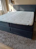 Eastborn Boxspring 180x200 - Antraciet Grijs, Medium/Soft, Ophalen, Gebruikt, Tweepersoons, 180 cm