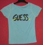 Nieuw T-shirt lichtblauw Guess glitterprint mt 128, Kinderen en Baby's, Kinderkleding | Maat 128, Nieuw, Meisje, Ophalen of Verzenden