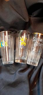 Vintage Bierglazen Set, Ophalen of Verzenden, Gebruikt, Overige materialen, Los bestek