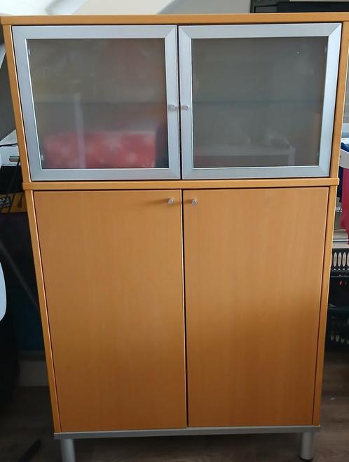 Twee kasten, Huis en Inrichting, Kasten | Vitrinekasten, Zo goed als nieuw, 25 tot 50 cm, Glas, Ophalen