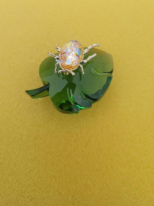 Swarovski SCS Kever op Blad. Kristallijn Shop., Verzamelen, Swarovski, Nieuw, Figuurtje, Verzenden