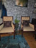 Twee stoelen in goede staat, Huis en Inrichting, Ophalen, Hout, Zo goed als nieuw, 50 tot 75 cm