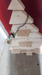 Houten kerstboom nieuw met lichtjes, Ophalen of Verzenden, Nieuw