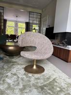 Gemeleerde fauteuil - draaistoel, Huis en Inrichting, Gebruikt, Minder dan 75 cm, Ophalen of Verzenden, 75 tot 100 cm