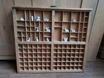 Oude houten  letterbak lade met handgreep 57-52 cm, Ophalen of Verzenden