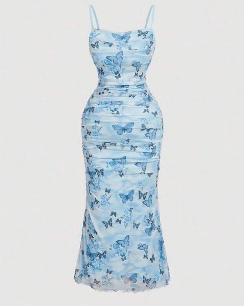 Jurkje Amelia Blauw ** NIEUW**, Kleding | Dames, Grote Maten, Nieuw, Jurk, Blauw, Verzenden