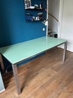 Bureau met RVS onderstel, Huis en Inrichting, Ophalen, Gebruikt, Bureau