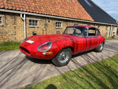 Jaguar e-type series 1 1966 2+2 4.2 liter en Porsche 911 !, Auto's, Oldtimers, Particulier, Jaguar, Benzine, Handgeschakeld, Rood