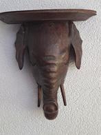 Houten console olifant wandplankje, Ophalen of Verzenden, Zo goed als nieuw