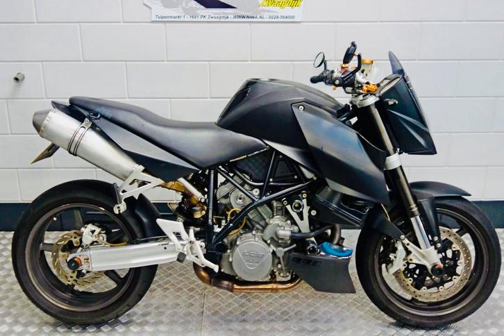 KTM Superduke 990, 2005, matzwart, 34.500KM, Motoren, Motoren | KTM, Particulier, Naked bike, meer dan 35 kW, 2 cilinders, Motorrijbewijs A