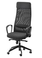 IKEA MARKUS Office chair, Vissle dark grey, Ophalen of Verzenden, Zo goed als nieuw, Grijs, Bureaustoel