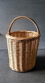 Rieten mand, Mand, Rond, Ophalen of Verzenden, Zo goed als nieuw