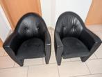 2 Leolux Carabas fauteuils, Ophalen, Gebruikt, 75 tot 100 cm, Leer