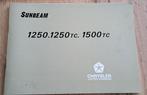 Handleiding Sunbeam 1250 - 1250tc - 1500tc, Auto diversen, Ophalen of Verzenden