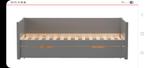 Bedbank Charlie incl. bedlade 90x200, Huis en Inrichting, Slaapkamer | Bedden, Ophalen, 90 cm, Eenpersoons, Zo goed als nieuw