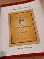 Studieboek 'Accounting for decision making and control' zgan, Boeken, Zo goed als nieuw, HBO, Ophalen of Verzenden, Jerold L. Zimmerman